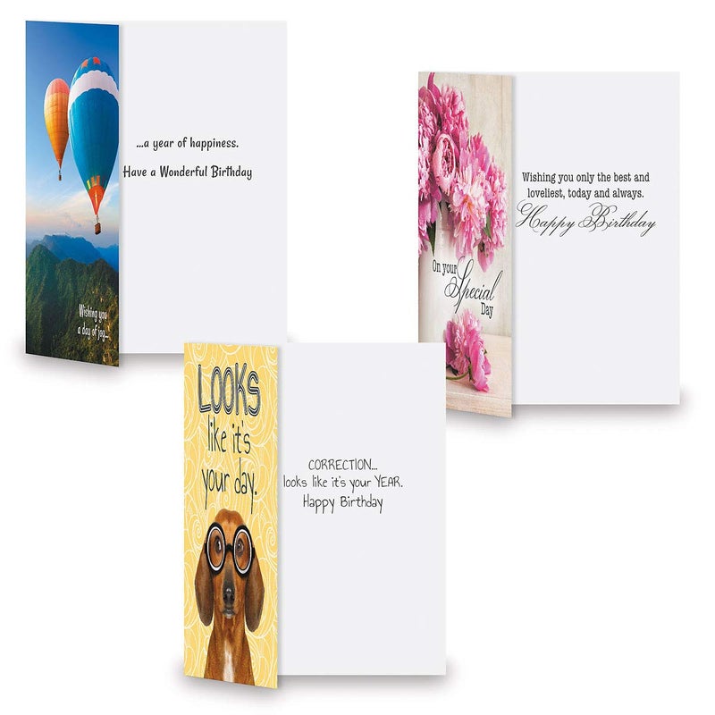 Current Mega Happy Birthday Greeting Card Value Pack â€“ Set of 36 (18 Designs), Large 5 x 7 inches, Envelopes Included - Image 3